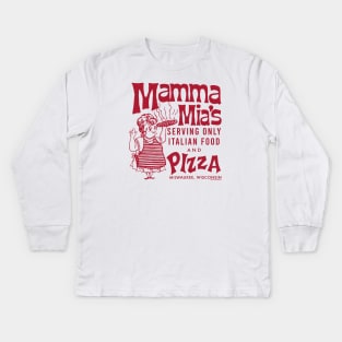 “Red Sauce Revival”- Mamma Mia’s Pizza, Milwaukee, WI Kids Long Sleeve T-Shirt